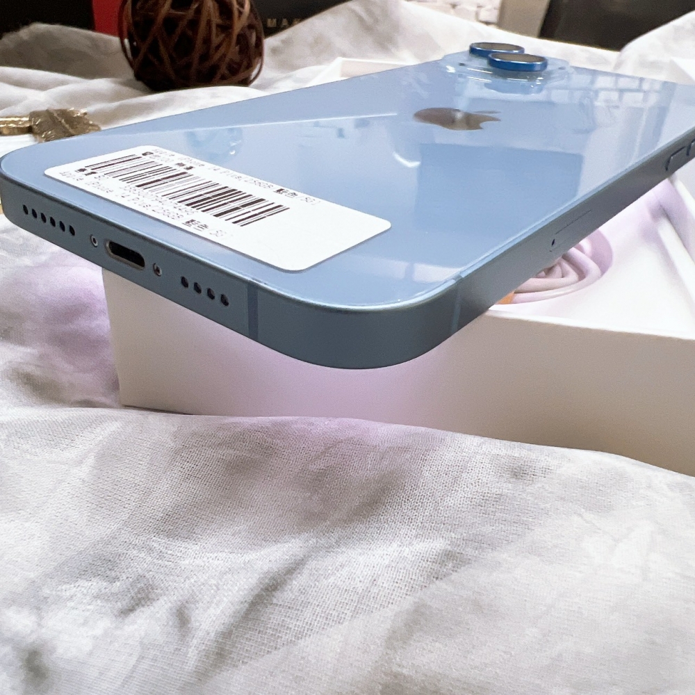 二手-iPhone14Plus 256G 藍色*74496（店家保固365天）
