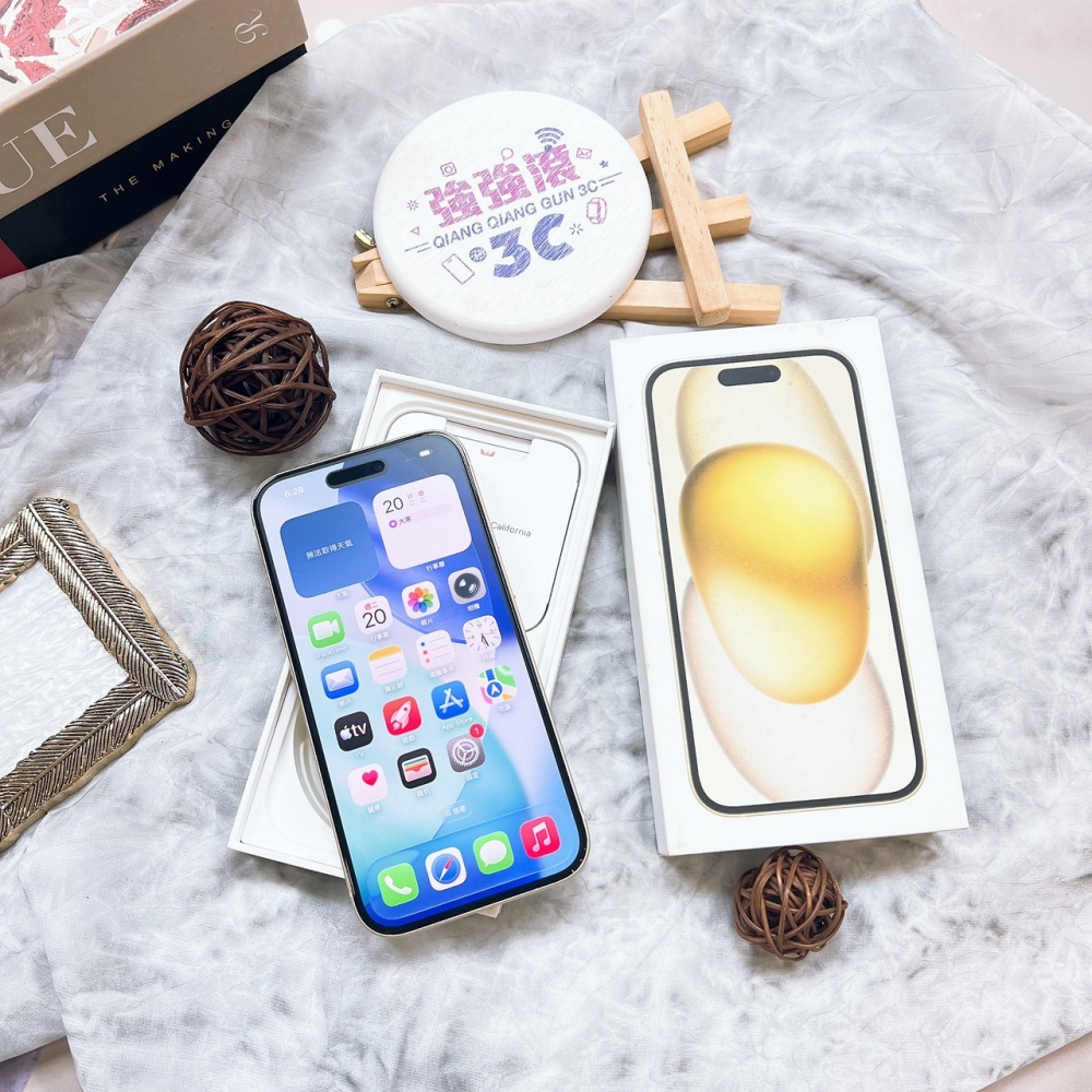 iPhone15 256G 黃色*04990（店家保固365天）