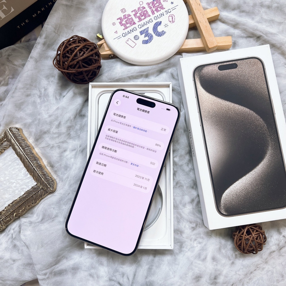 二手-iPhone15ProMax 256G 原色*95963（店家保固365天）