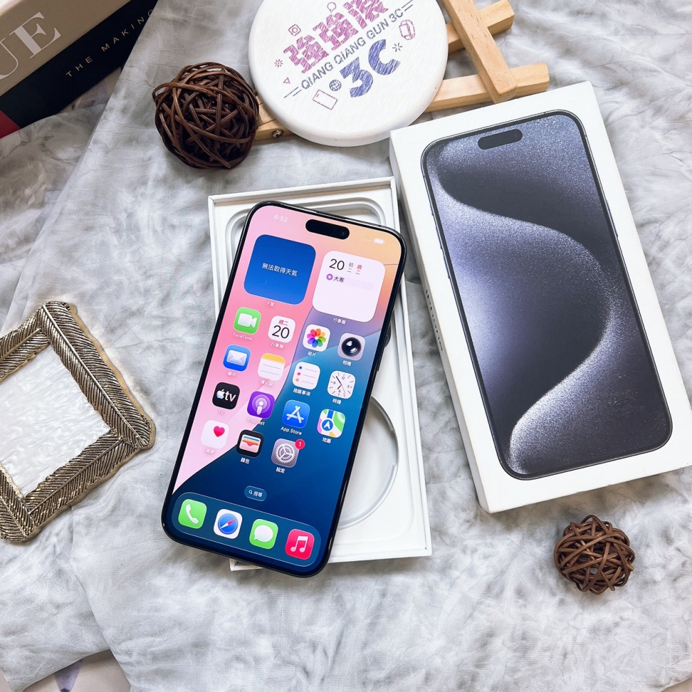 二手-iPhone15ProMax 256G 藍色*39731（店家保固365天）