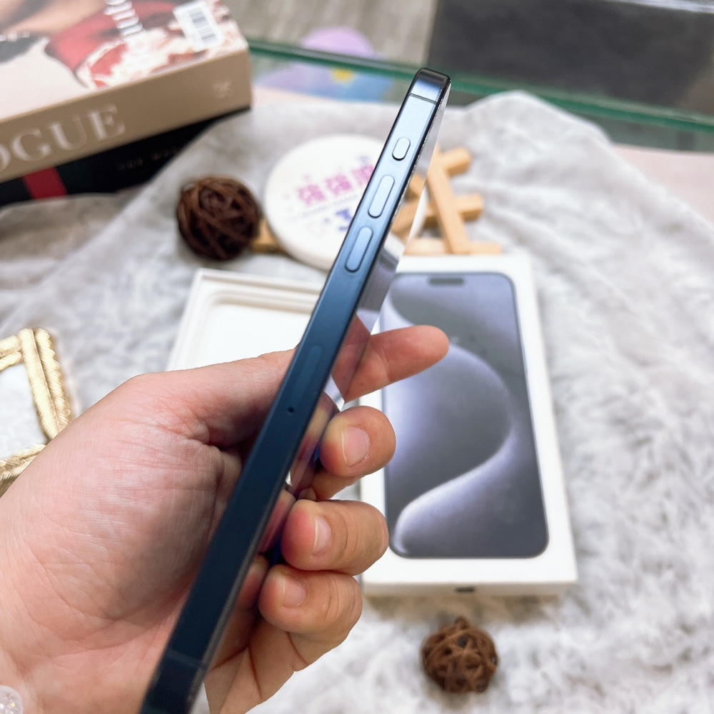 二手-iPhone15ProMax 256G 藍色*39731（店家保固365天）