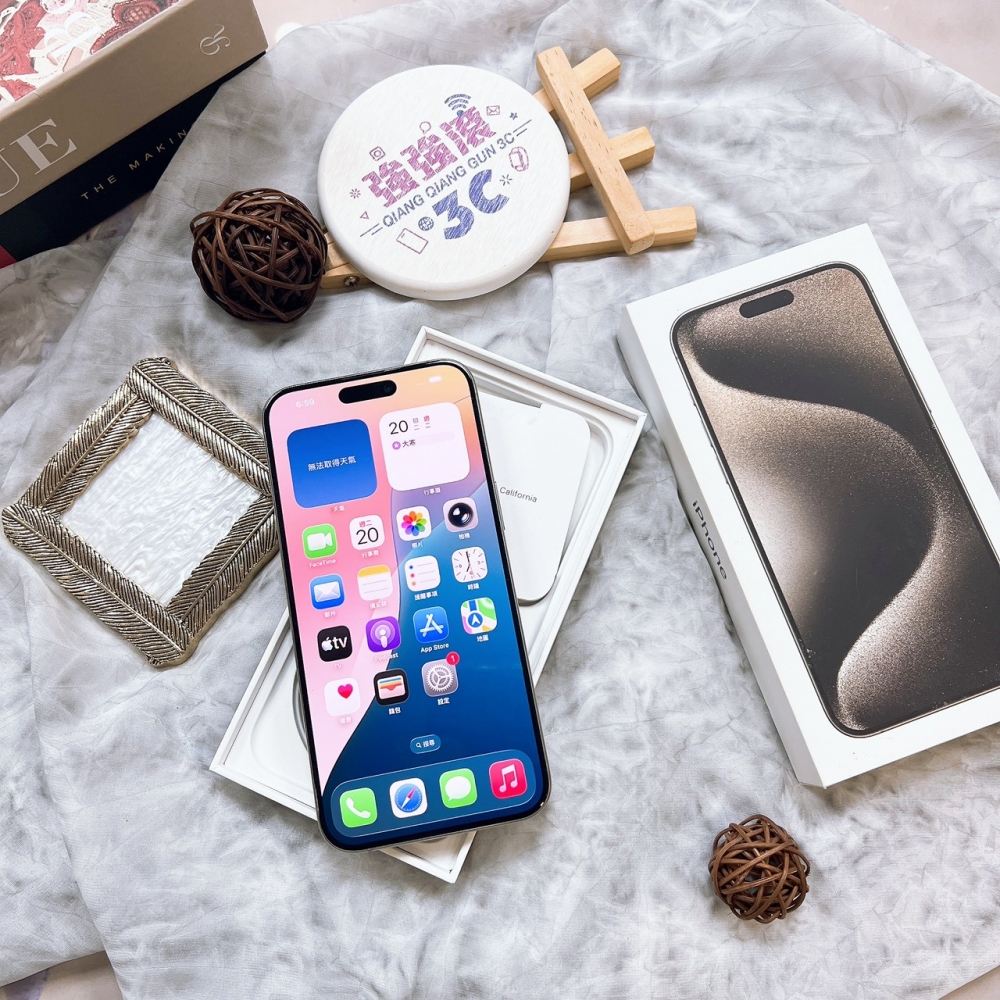 二手-iPhone15Pro Max256G 原色*93640（店家保固365天）