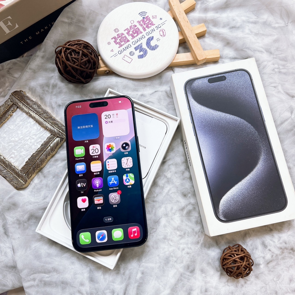 二手-iPhone15ProMax 256G 藍色*90922（店家保固365天）