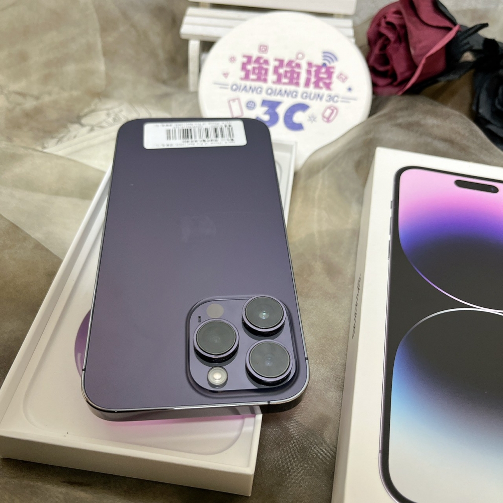  佳里-二手 iPhone14 Pro Max 128G 紫色 #61938（店家保固365天）