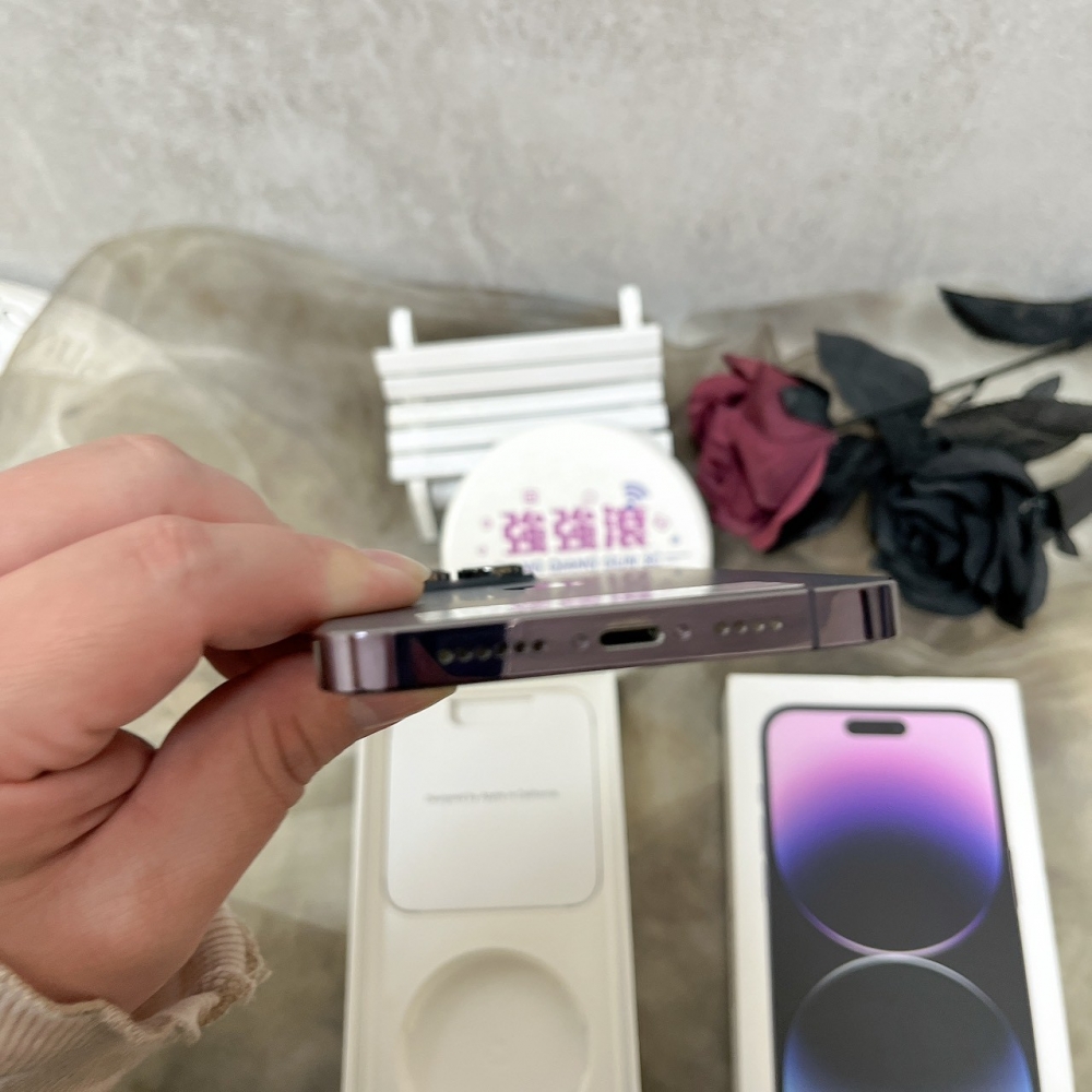  佳里-二手 iPhone14 Pro Max 128G 紫色 #61938（店家保固365天）