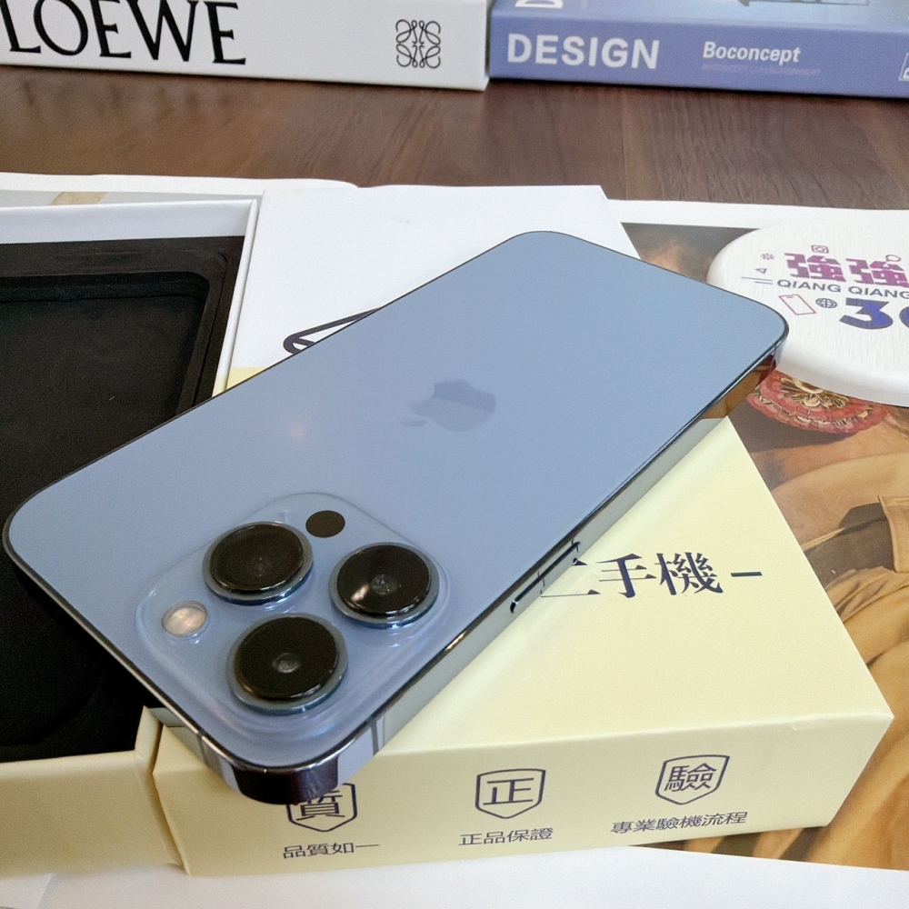 鹽行-二手IPHONE 13 Pro 128G 藍色 #48651(店保365天)