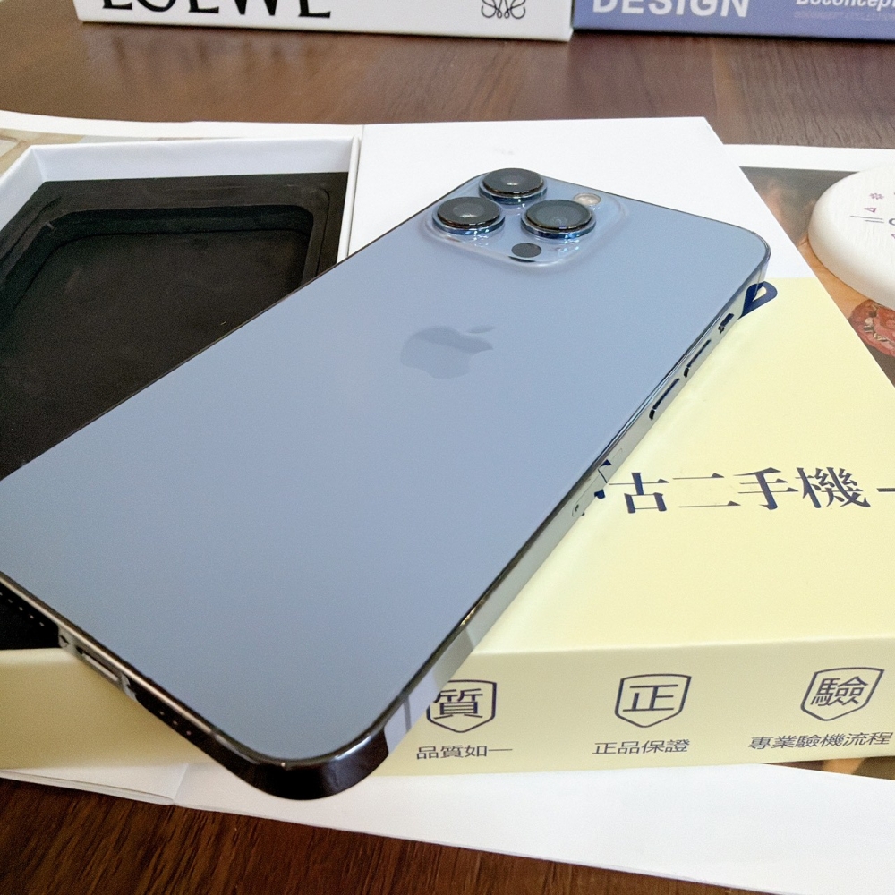 鹽行-二手IPHONE 13 Pro 128G 藍色 #48651(店保365天)