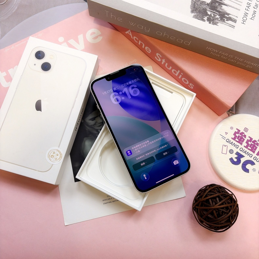 二手-iPhone13 256G 白色*16783(店家保固365天)