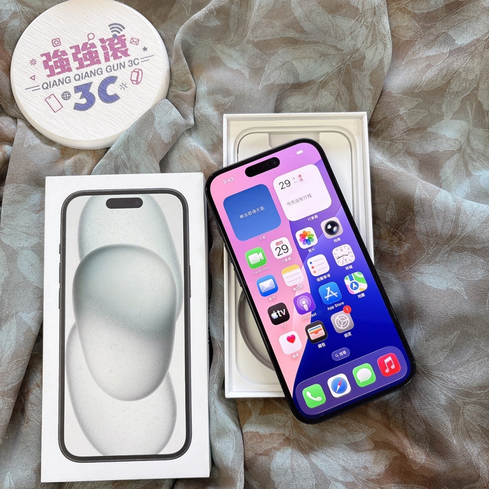 二手-iPhone 15 512G 黑色*42110（店家保固365天）