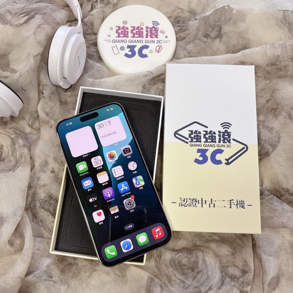 二手-iPhone15ProMax 256G 原色*41462(店家保固365天)