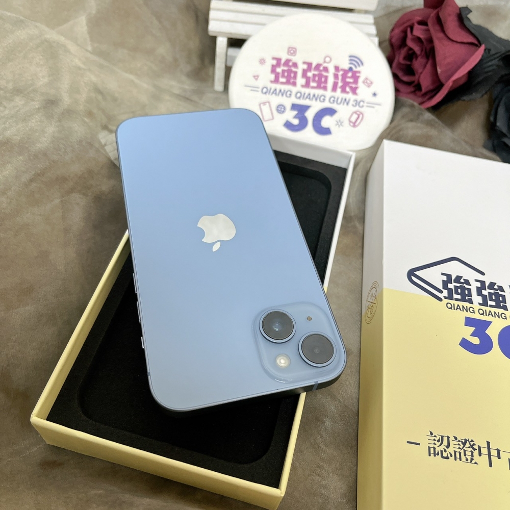  佳里-二手 iPhone14 PLUS 256G 藍色 #78926（店家保固365天）
