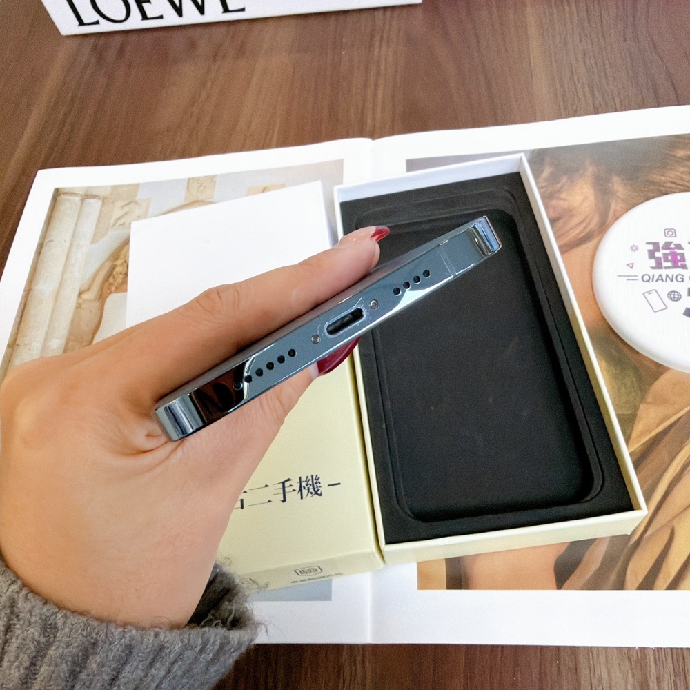 鹽行-二手 iPhone12 ProMax 128G 藍色#56183（店保90天）