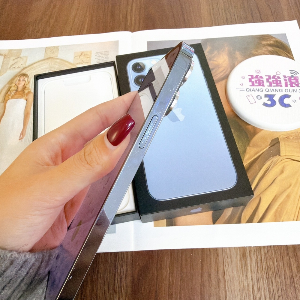 鹽行-二手 iPhone13 ProMax 256G 藍色#06132（店保365天）