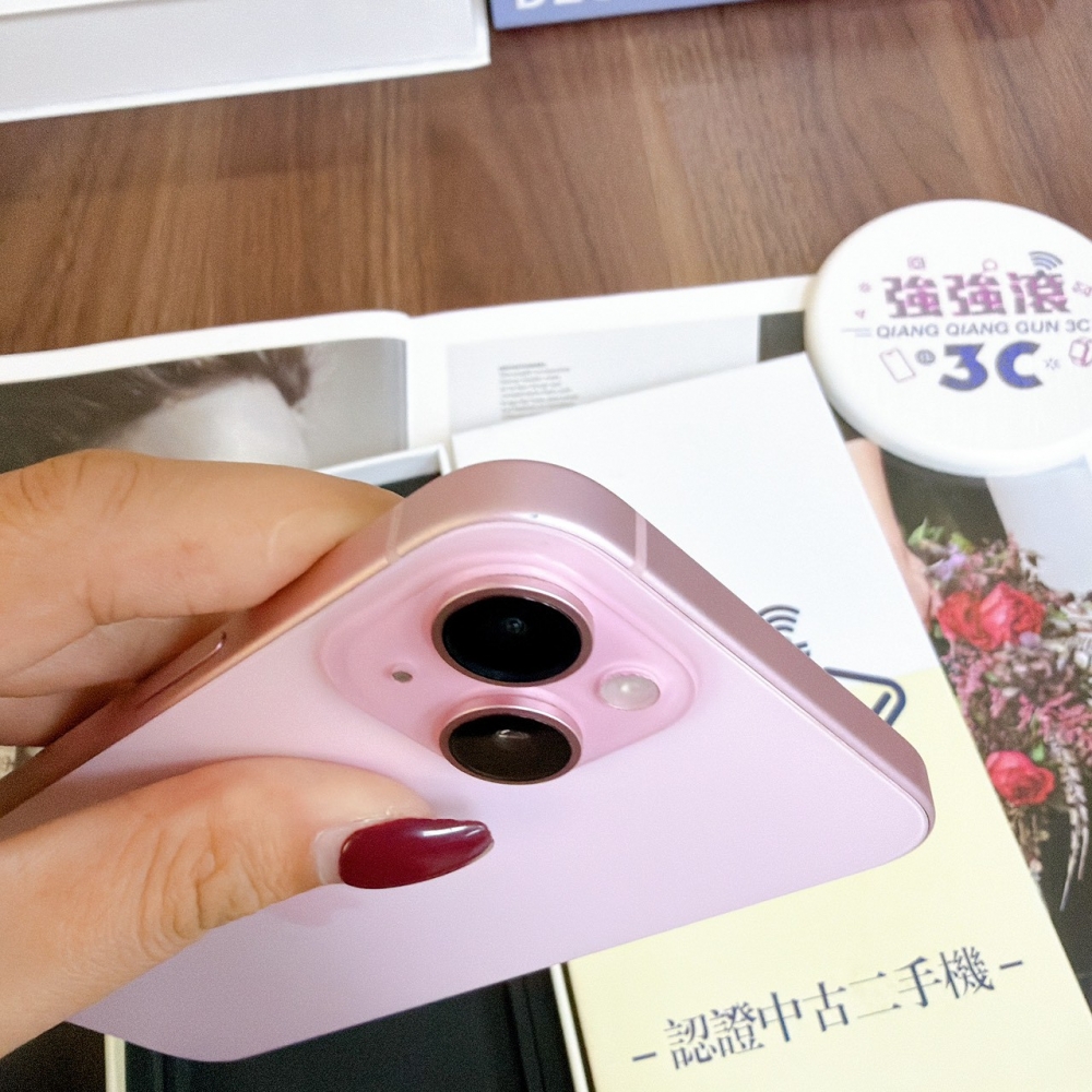 鹽行-二手 iPhone15 Plus 128G 粉色#53047（店保365天）