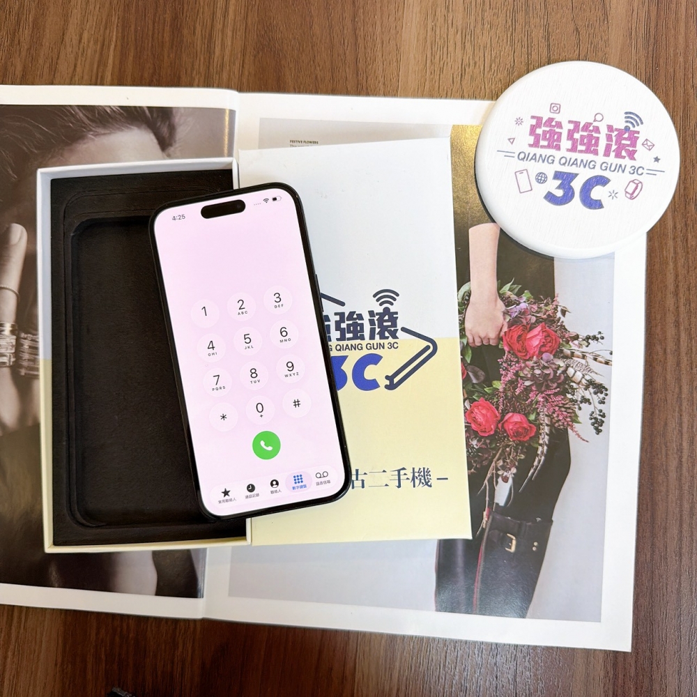 鹽行-二手 iPhone15 128G 黑色#65215（店保365天）