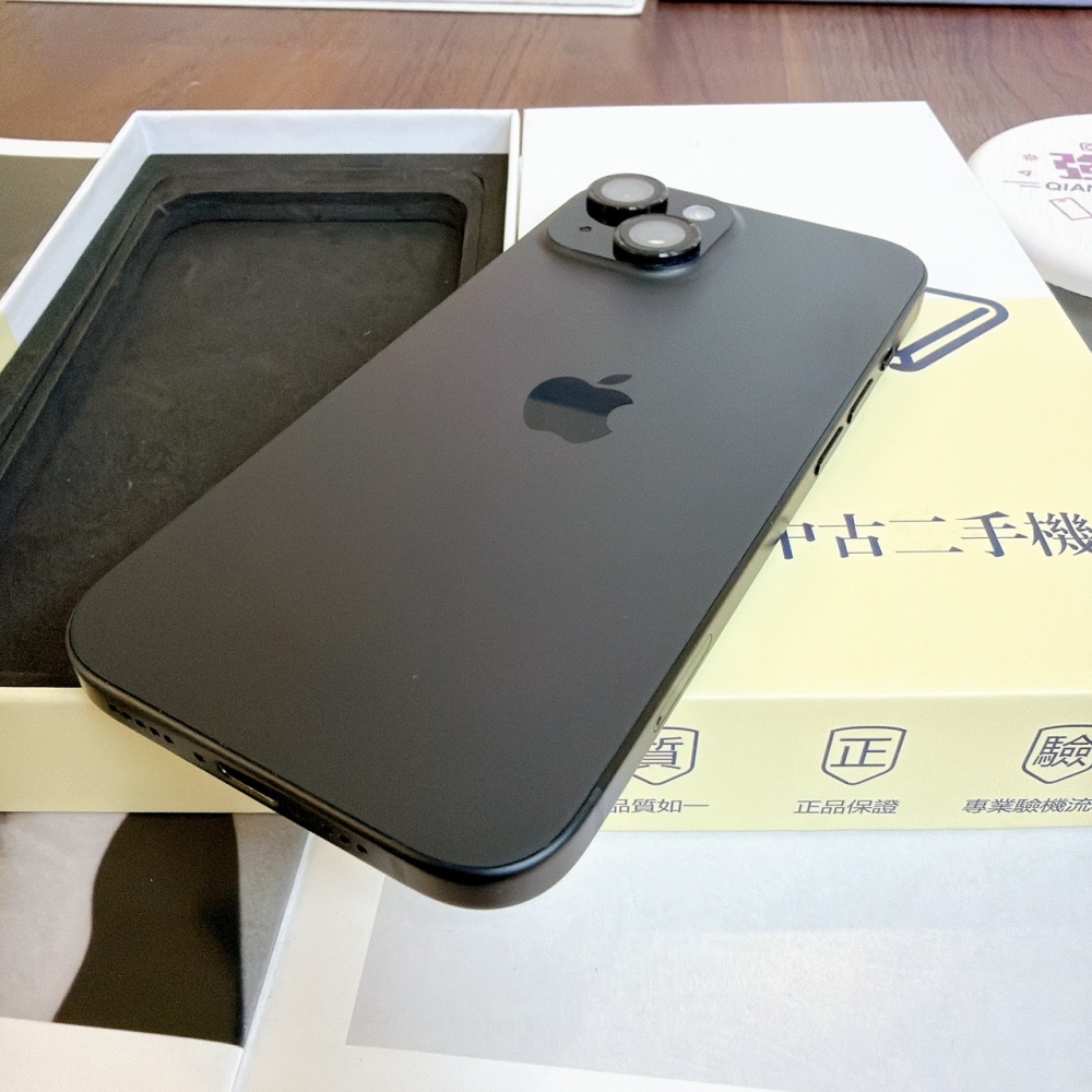 鹽行-二手 iPhone15 128G 黑色#65215（店保365天）