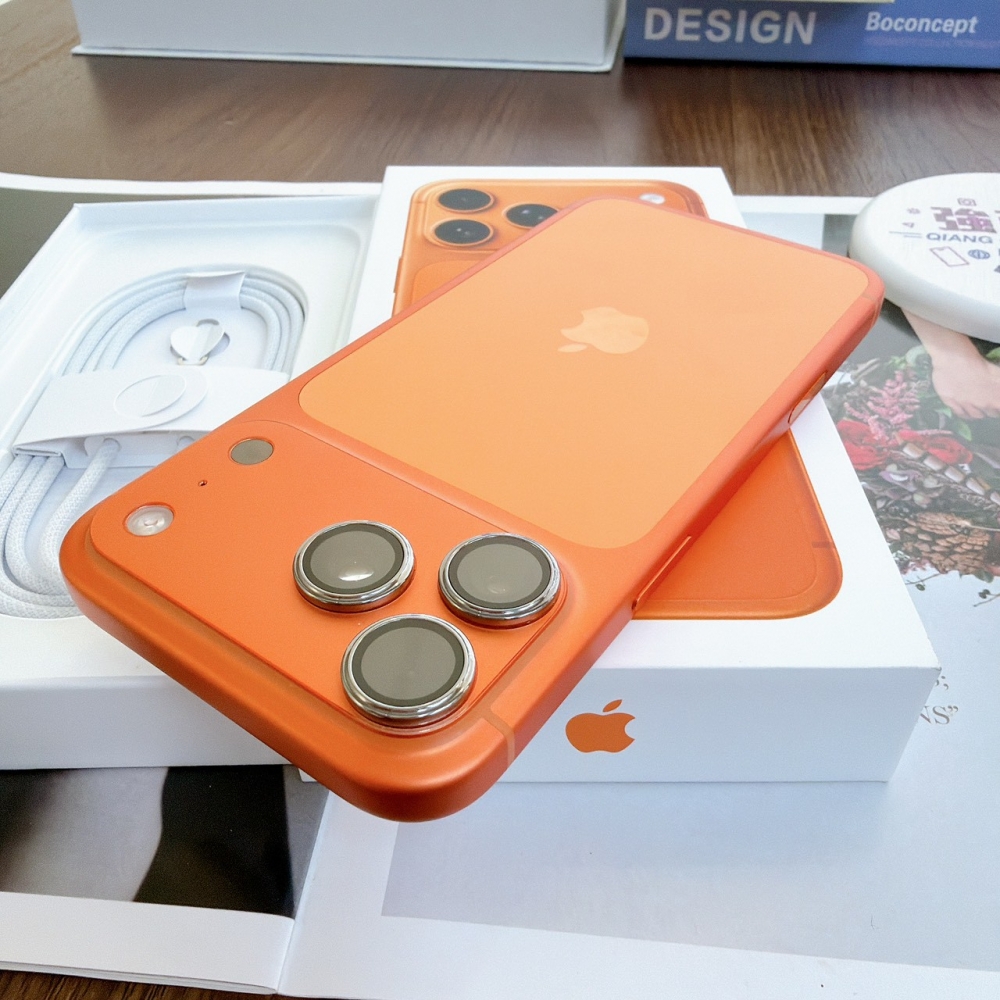 鹽行-二手 iPhone17 ProMax 512G 橘色#91629（原廠保固）
