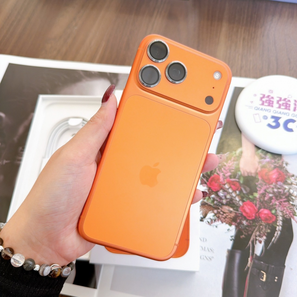 鹽行-二手 iPhone17 ProMax 512G 橘色#91629（原廠保固）