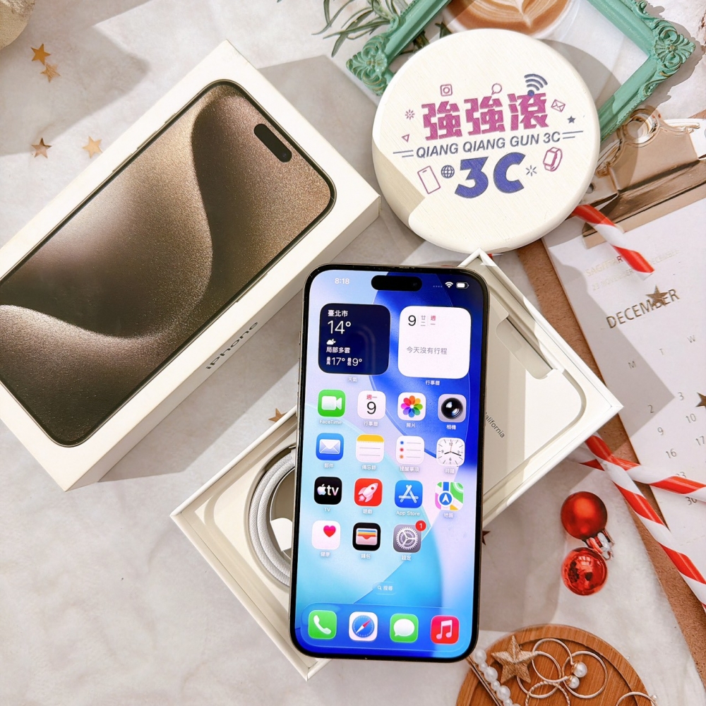 善化-二手 iPhone15 Pro Max 256G 原色 #01935（店家保固365天）
