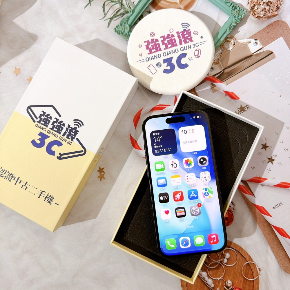 善化-二手 iPhone15 128G 黑色 #44424(店家保固365天)