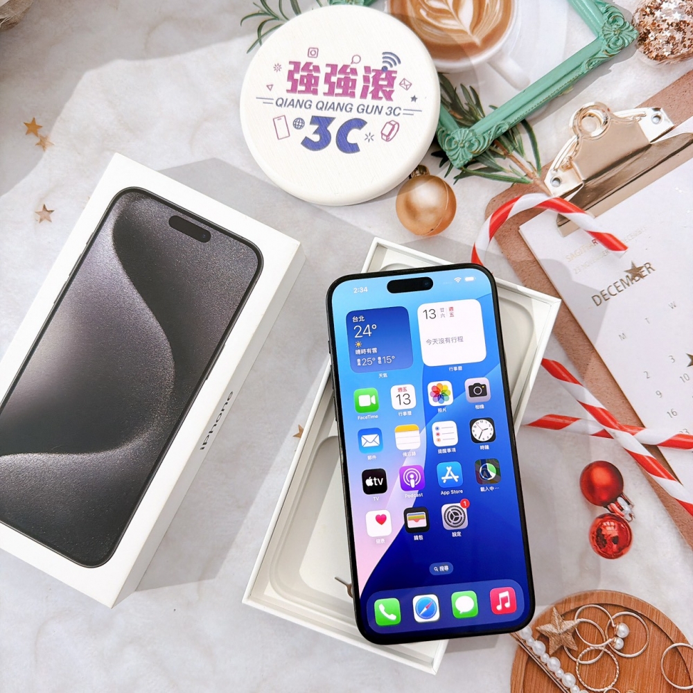 善化-二手iPhone15 Pro Max 256G 黑色 #37534(店保365天)