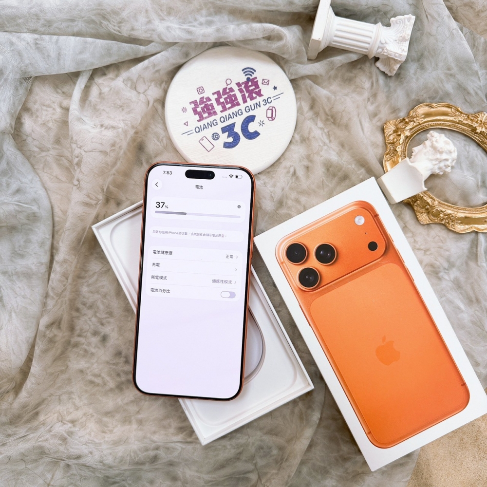 歸仁-二手iPhone 17 pro max 256G 橘色#89250(原廠保內)