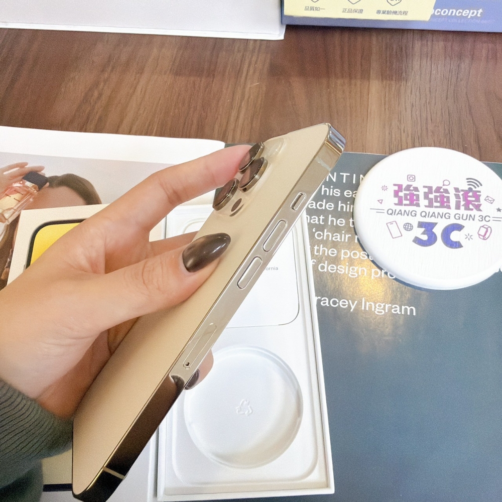 鹽行-二手 iPhone14 Pro256G 金色#34158（店保365天）