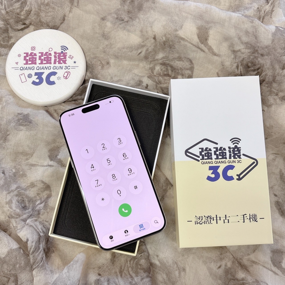 二手 iPhone15ProMax 256G 白色*84398（店家保固365天）