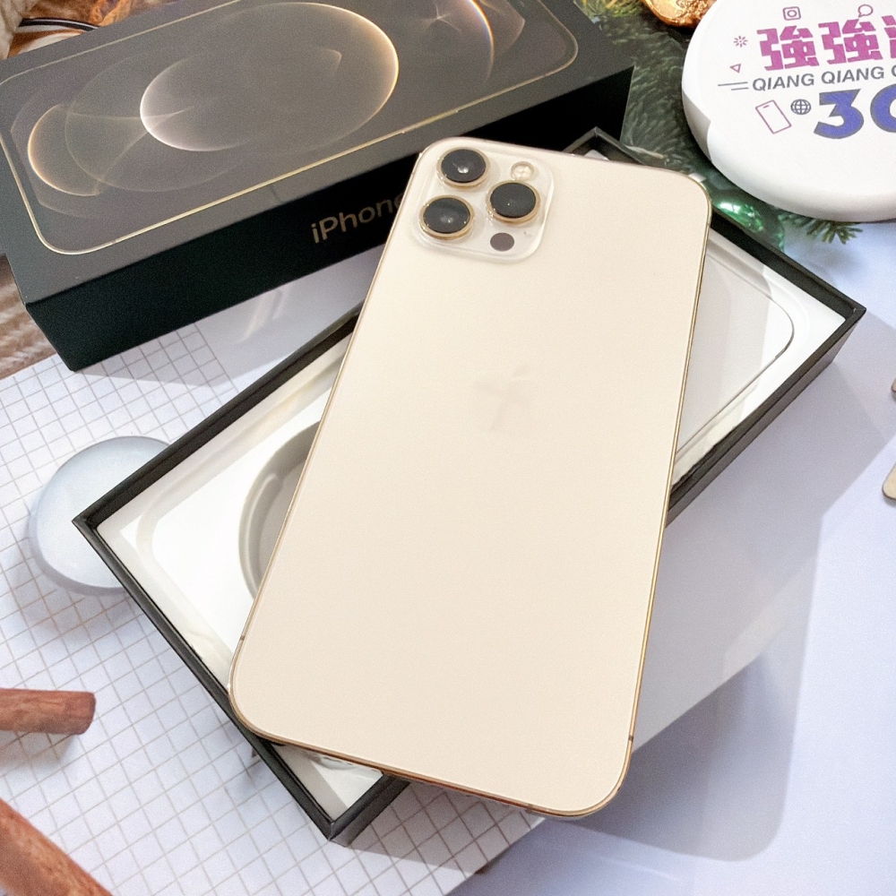 善化-二手 iPhone12 Pro Max 128G 金色#19185（店家保固90天）