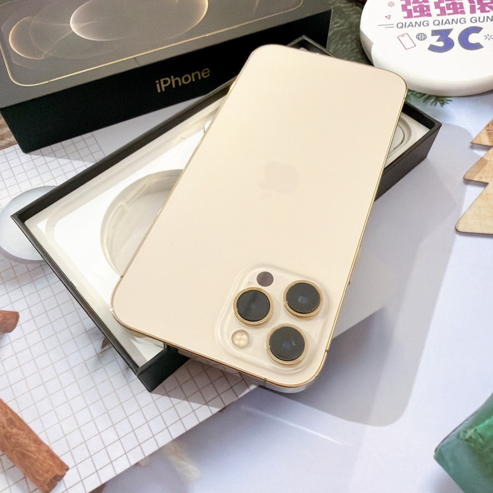 善化-二手 iPhone12 Pro Max 128G 金色#19185（店家保固90天）