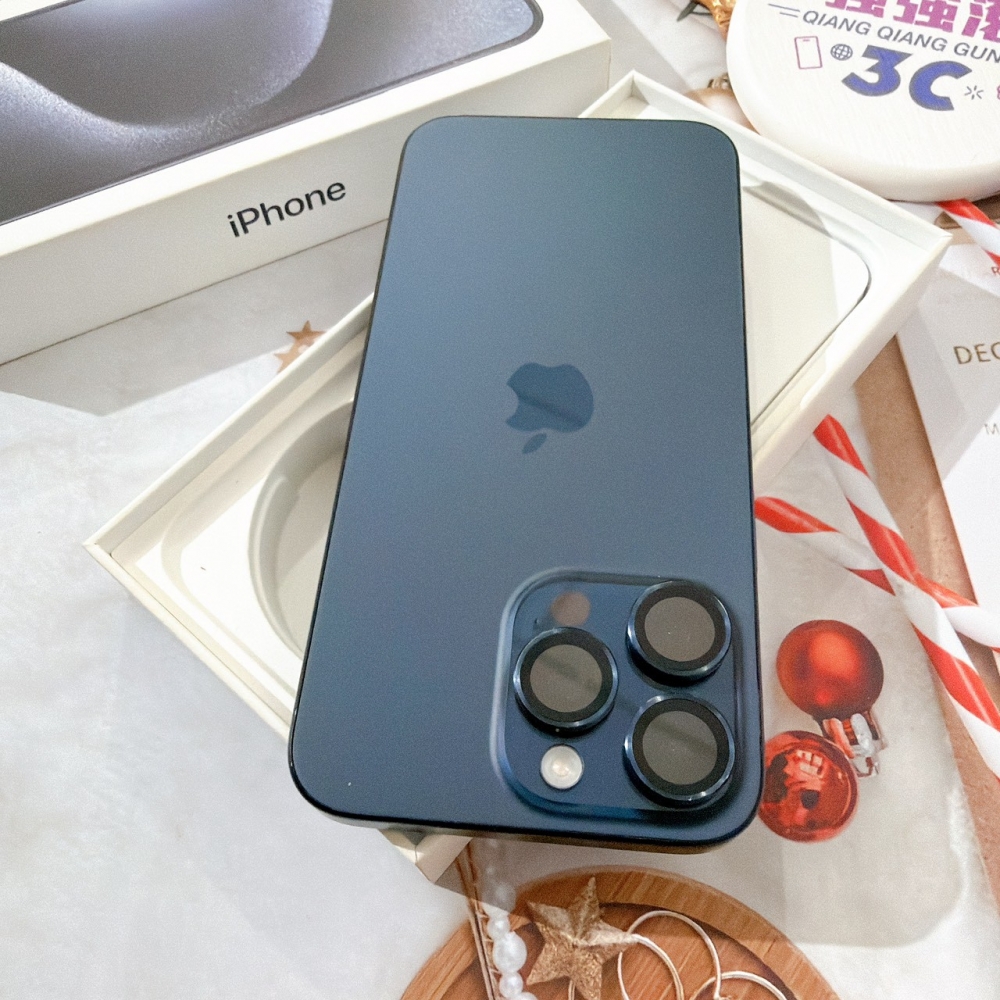 善化-二手 iPhone15 Pro Max 256G 藍色 #60247（店家保固365天）
