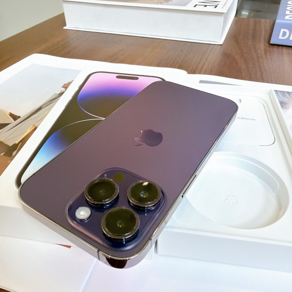 鹽行-二手 iPhone14 Pro 256G 紫色#46038（店家保365天）