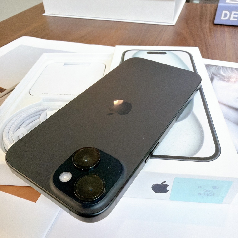 鹽行-二手 iPhone15-128G 黑色#16823（原廠保內）