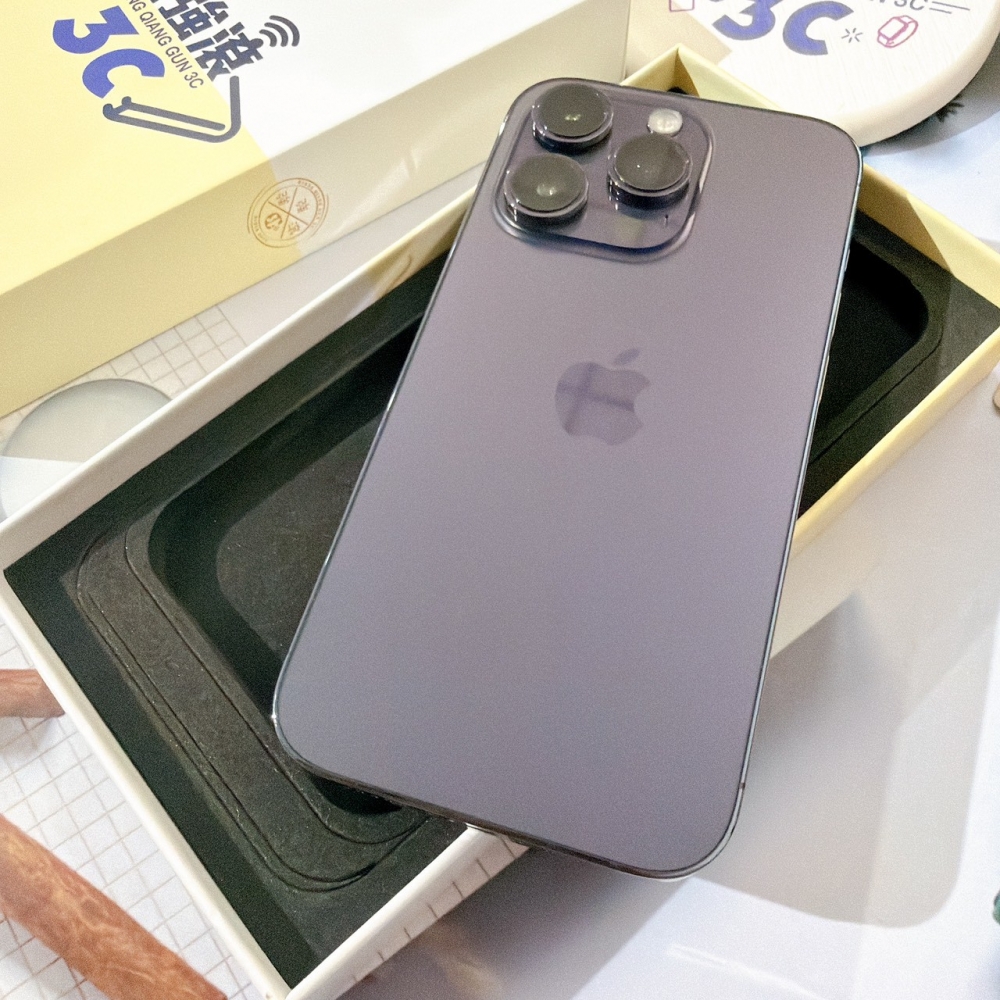  善化-二手iPhone14 Pro 128G 紫色 #18206（店保365天）