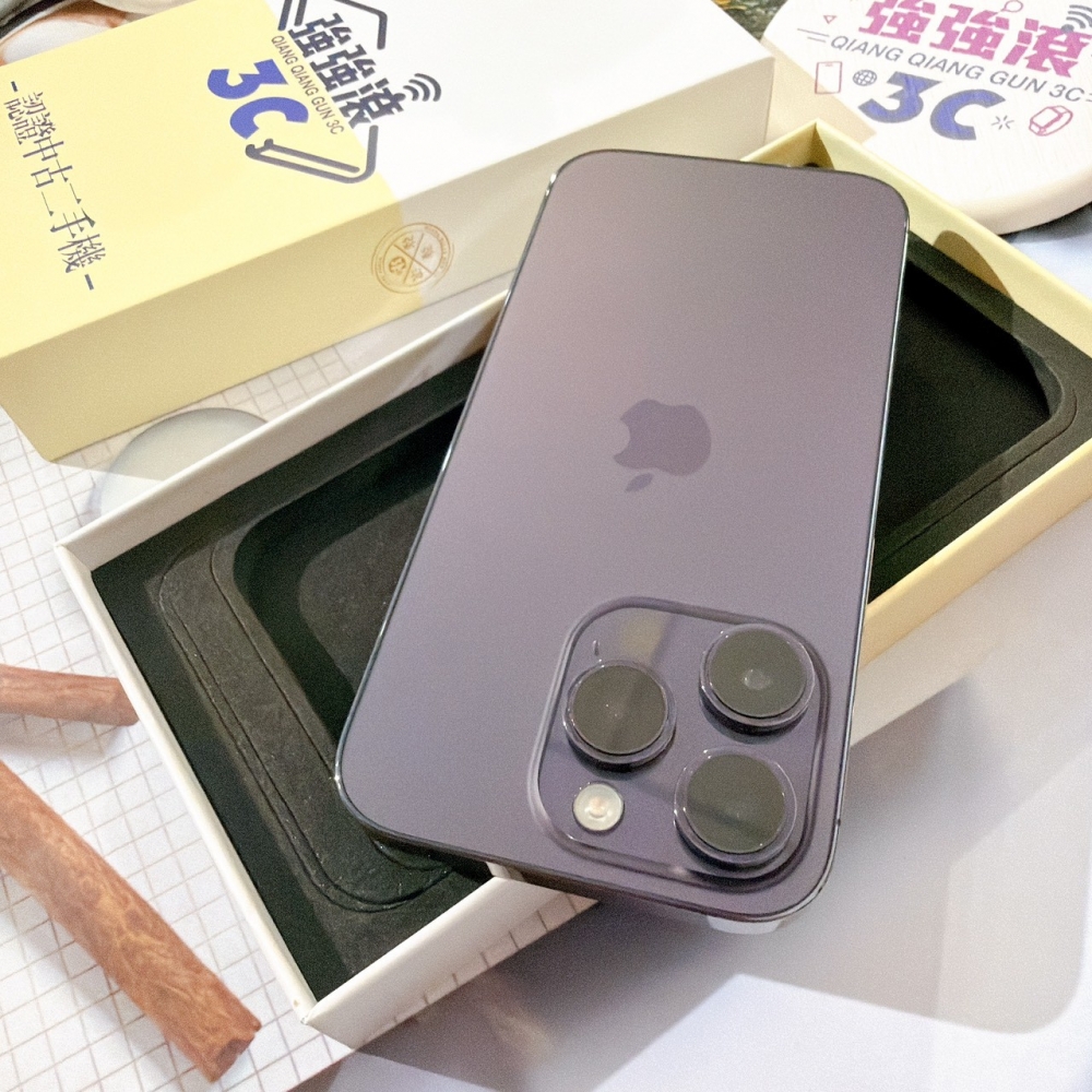  善化-二手iPhone14 Pro 128G 紫色 #18206（店保365天）