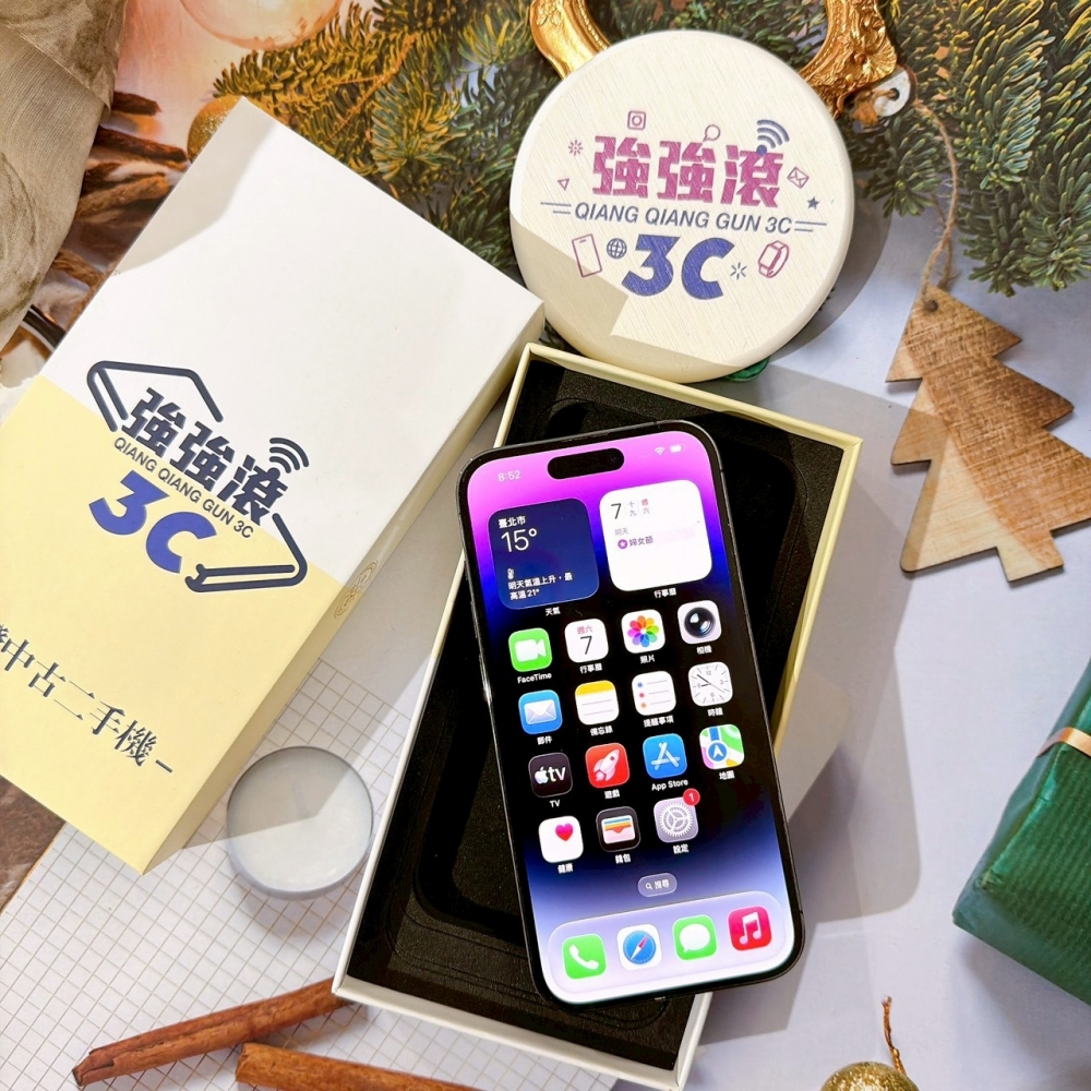  善化-二手iPhone14 Pro 128G 紫色 #18206（店保365天）