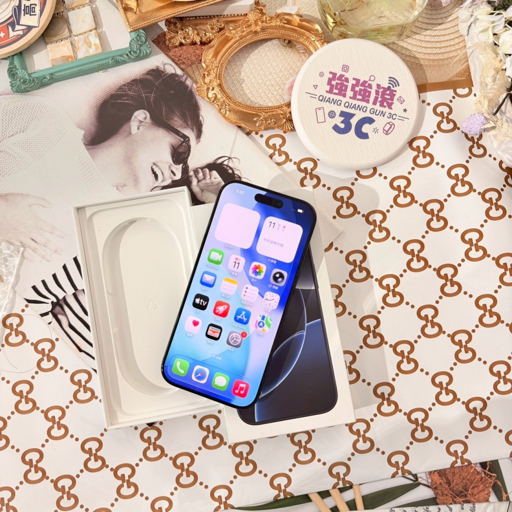 善化-二手 iPhone16 Pro 128G 黑色 #86791(店家保固365天)