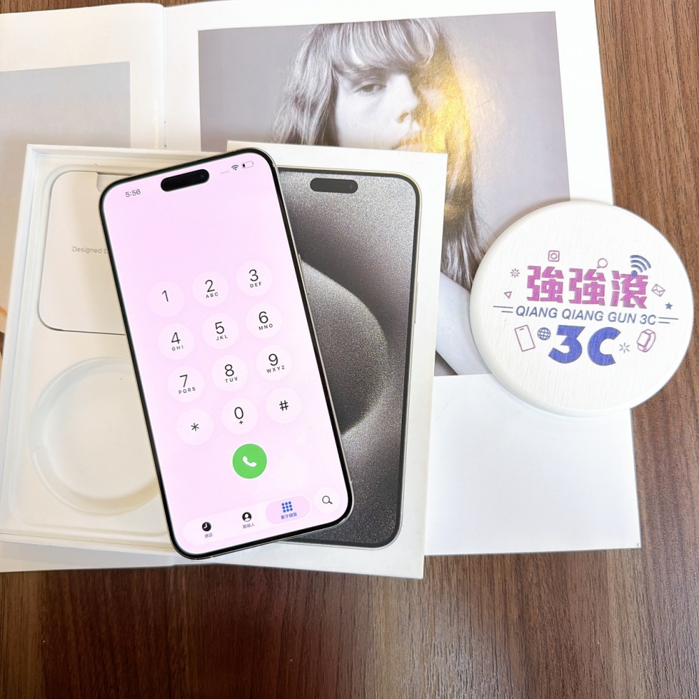 鹽行-二手 iPhone15 promax 256G 銀色#03140（店家保365天）