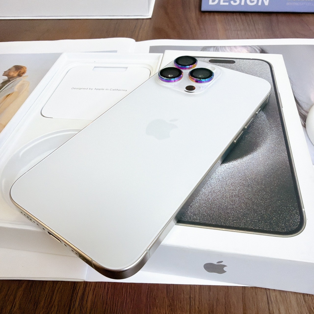 鹽行-二手 iPhone15 promax 256G 銀色#03140（店家保365天）