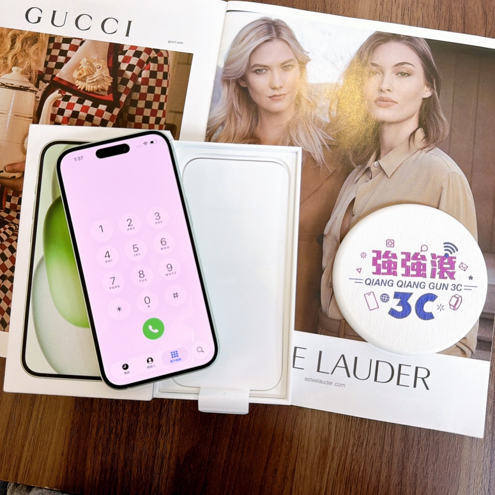 鹽行-二手 iPhone15 - 128G 綠色#35224（店家保365天）