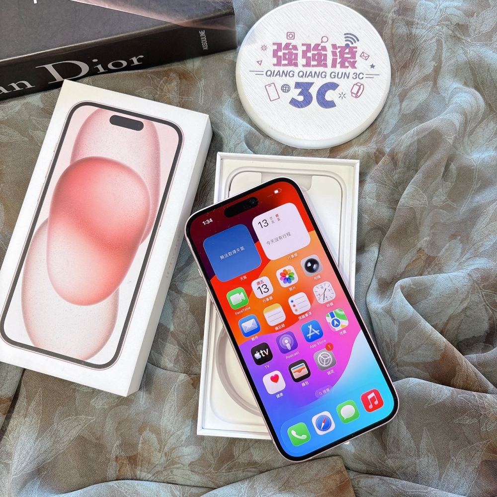 二手 iPhone15 128G 粉色*81015(店家保固)