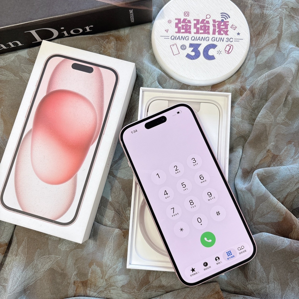 二手 iPhone15 128G 粉色*81015(店家保固)