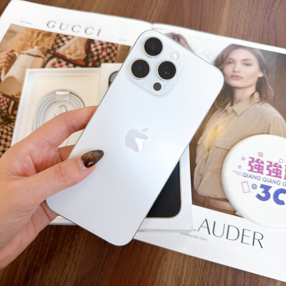 鹽行-二手 iPhone16 promax 256G 白色#60396（原廠保內）