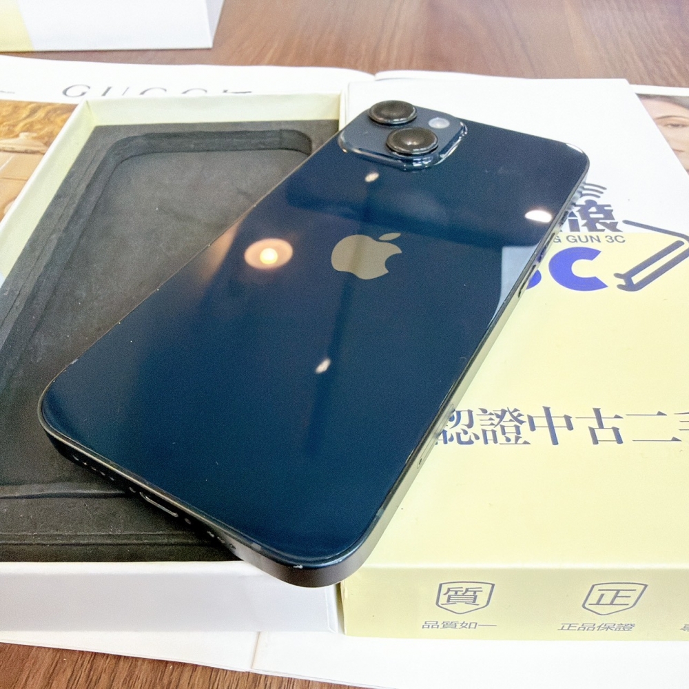 鹽行-二手 iPhone14 - 128G 黑色#07293（店家保365天）