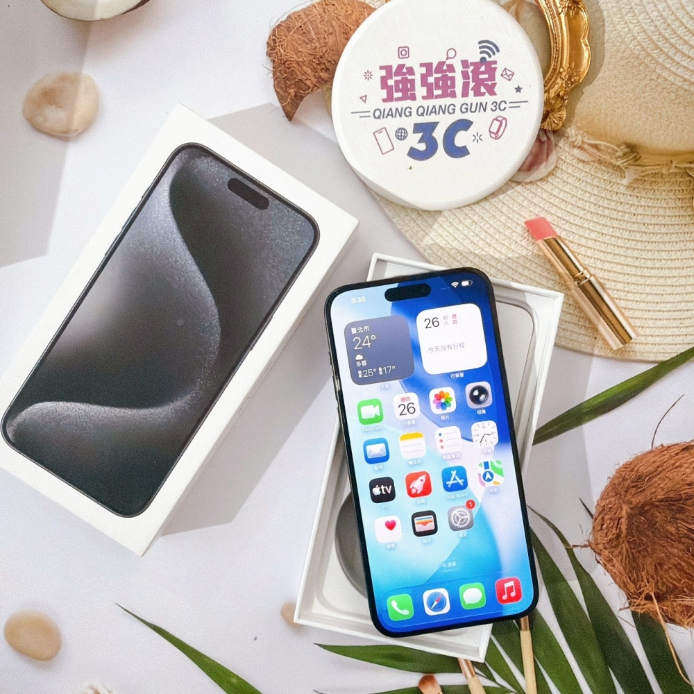 善化-二手 iPhone15 Pro Max 256G 黑色 #45797（店家保固365天）