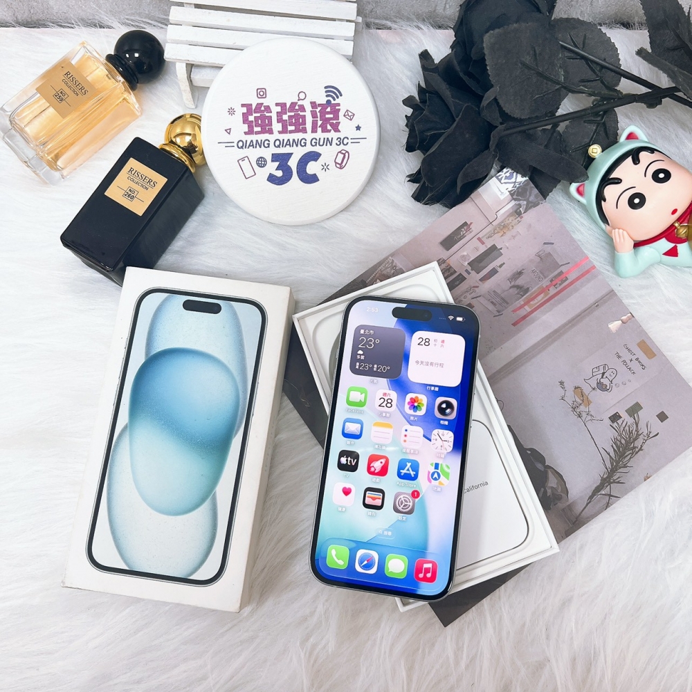 佳里-二手 iPhone15-128G 藍色#96865（店保365天）