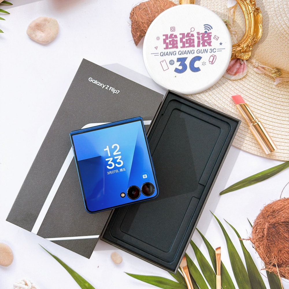 善化-二手三星 Z Flip7 12+256G 藍色*34165（原廠保固）