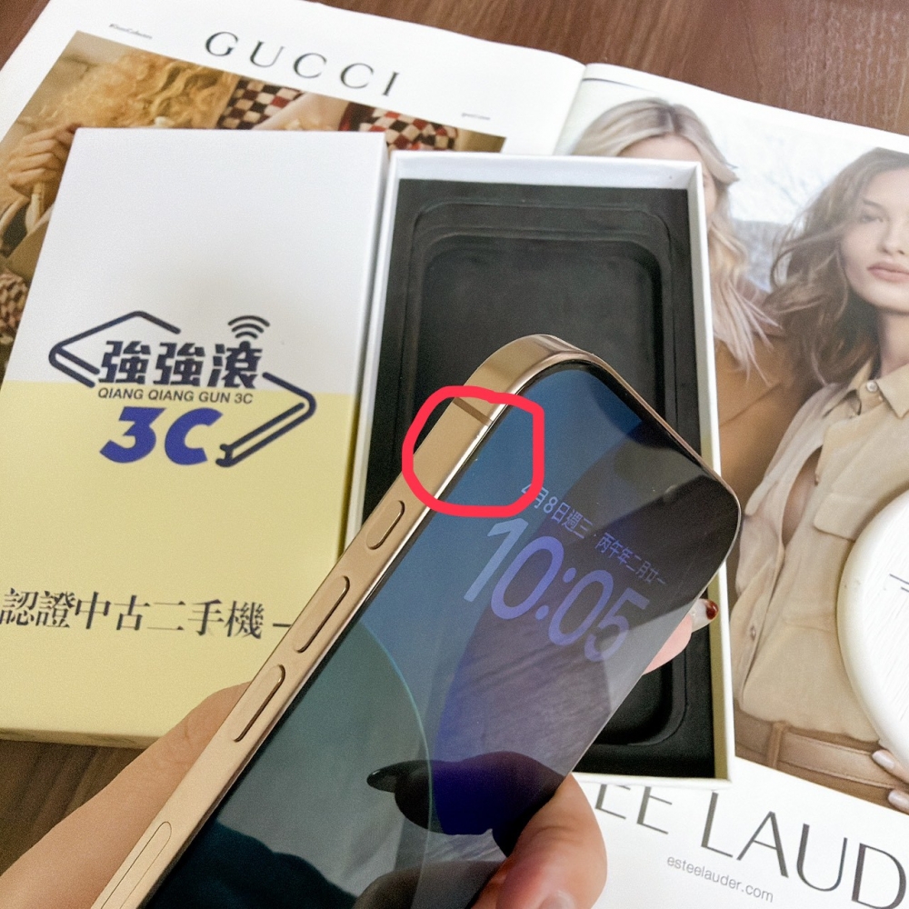 鹽行-二手 iphone 16 pro 256G 金色 #28198（店家保固365天）