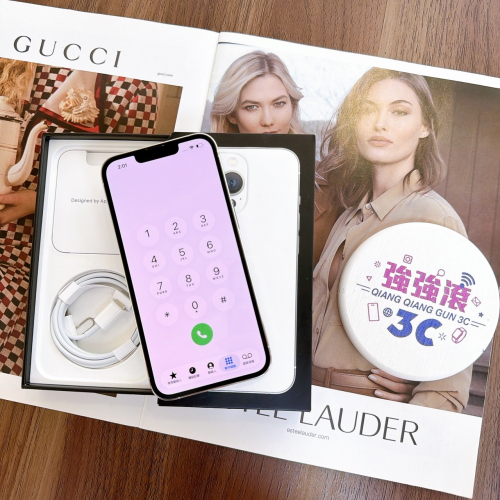 鹽行-二手 iphone 13 pro 128G 銀色 #99305（店家保固365天）