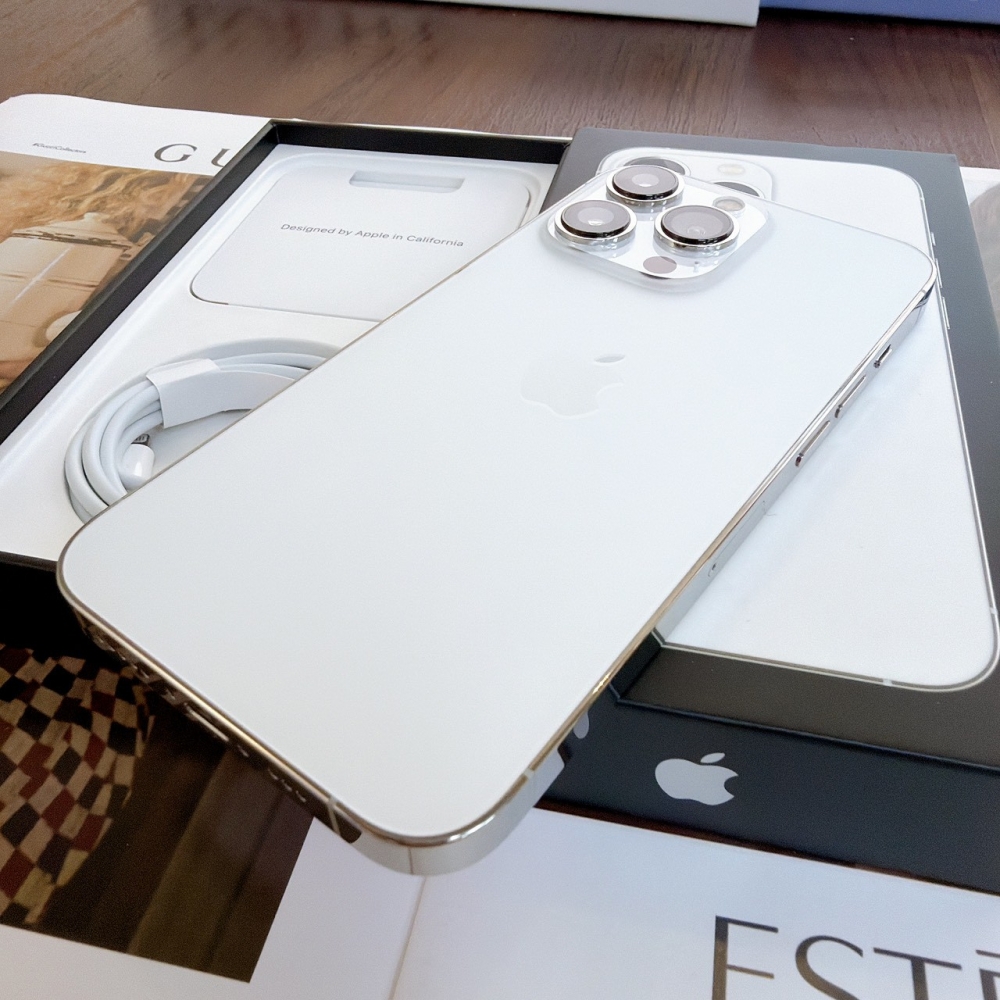 鹽行-二手 iphone 13 pro 128G 銀色 #99305（店家保固365天）